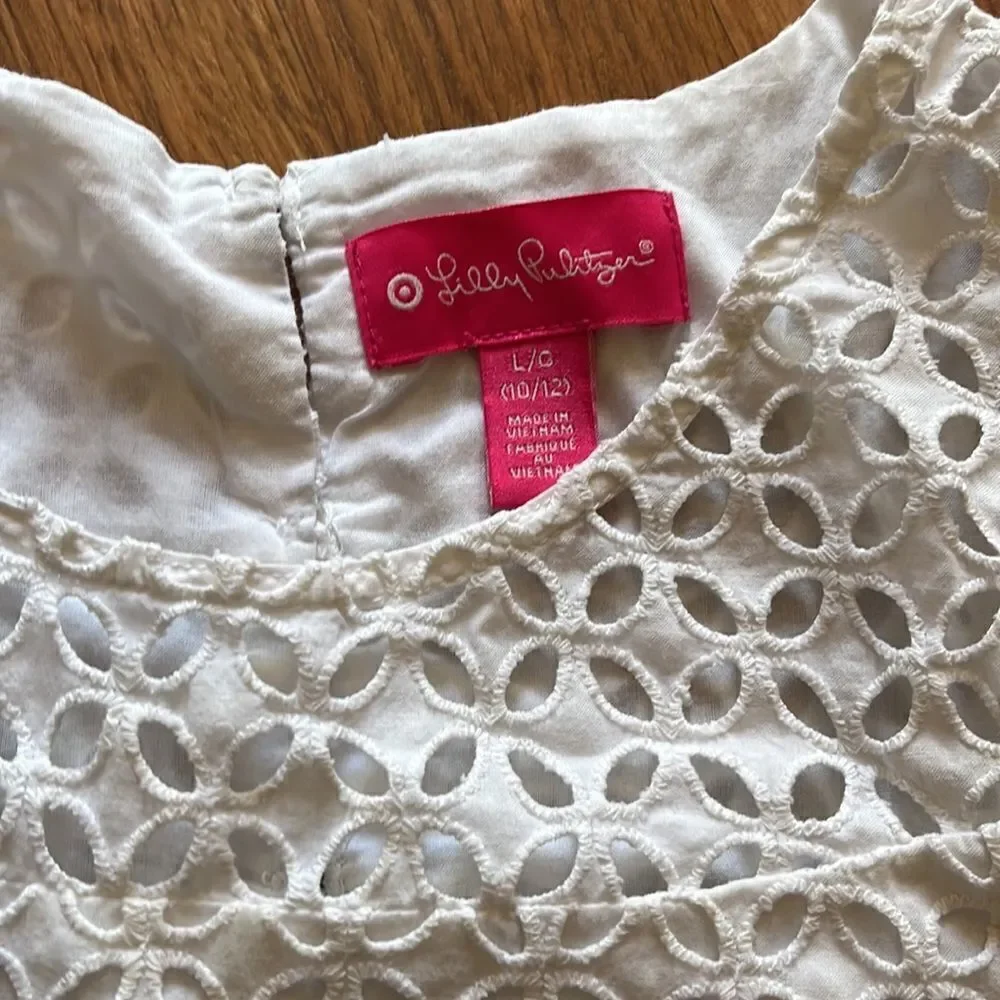 Lilly Pulitzer white crop top